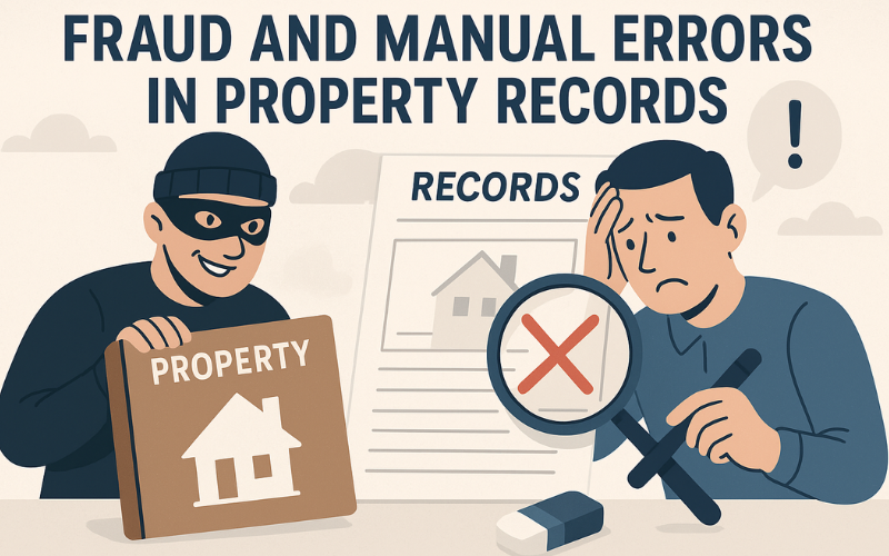 Fraud and Manual Errors in Property Records: Legal Risks and Prevention 