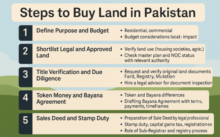 Steps to Buy Land in Pakistan – Legal 2025 Guide