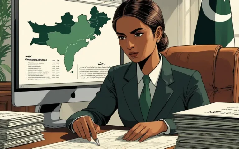 how to check land in pak