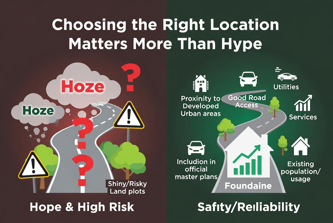 A buyer comparing locations on a map and laptop, highlighting strategic decision-making in real estate.