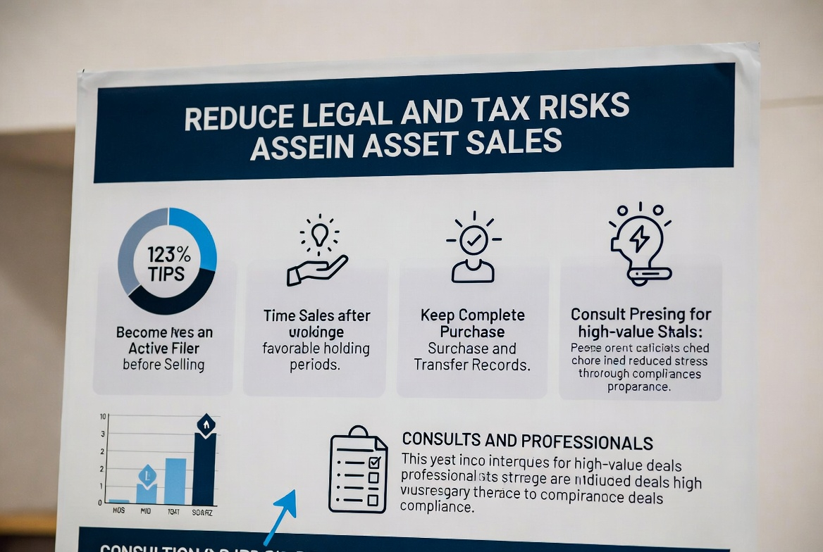 Illustration showing a property buyer checking the title deed and FRC to reduce legal and tax risk in Pakistan.
